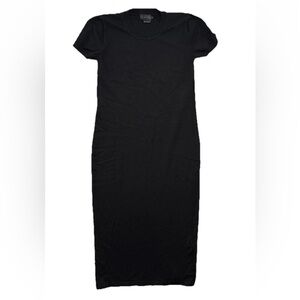 Hatch Maternity Maxi Short Sleeve Black Dress Size 3